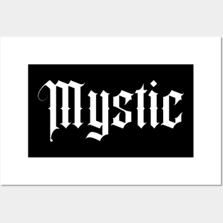 mystic logo Posters and Art